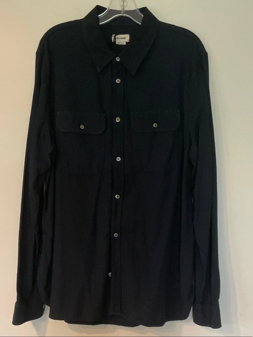 Zadig&Voltare Navy Stan Button-Up Utility Shirt